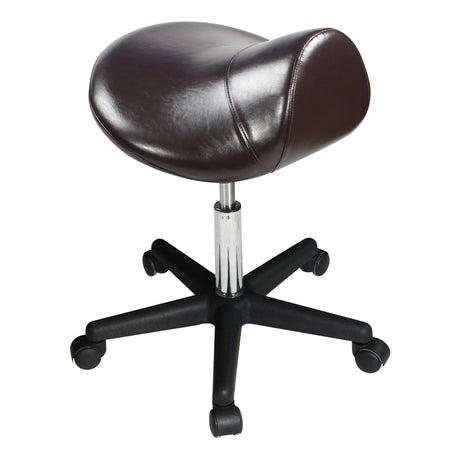 Master Rich Coffee Saddle Stool