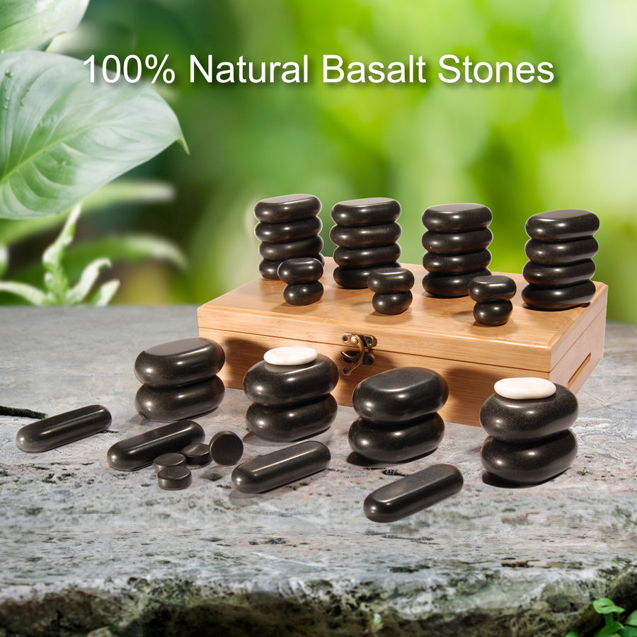 Hot Massage Stones, Massage stone massage stone kit,  massage stone set, hot rocks, massage stones