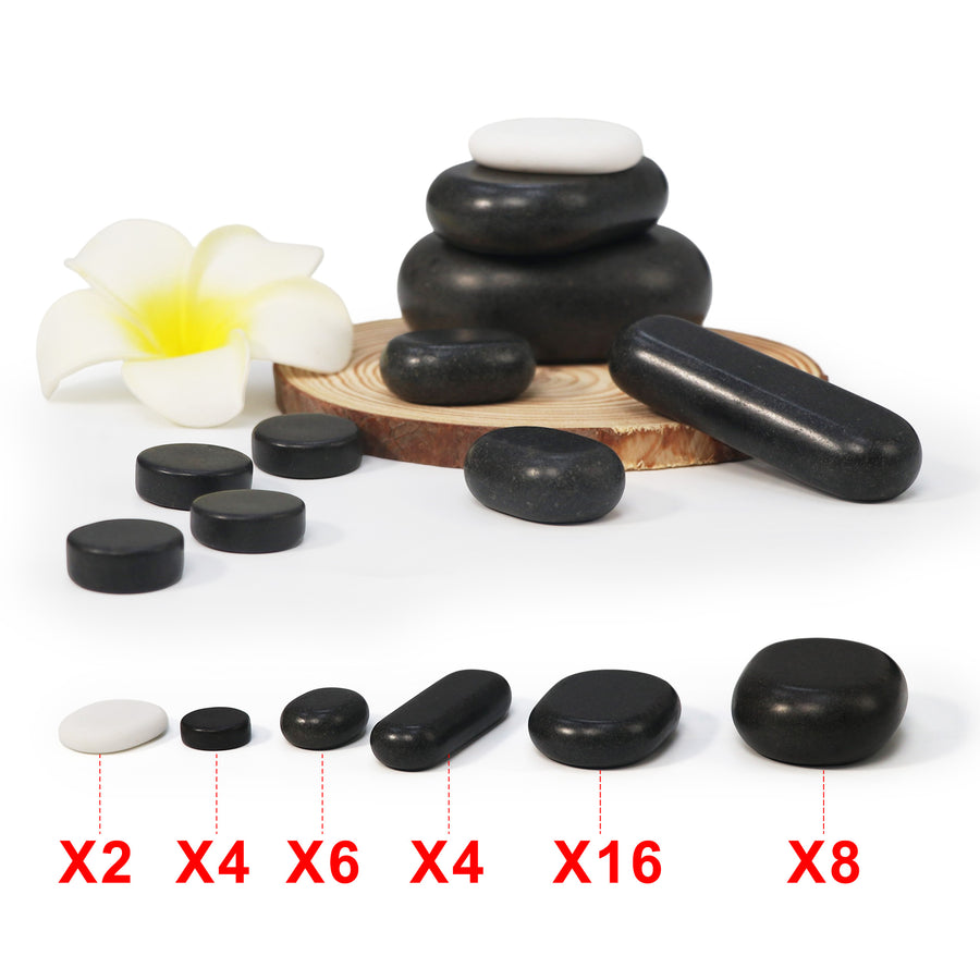 Hot Massage Stones, Massage stone massage stone kit,  massage stone set, hot rocks, massage stones