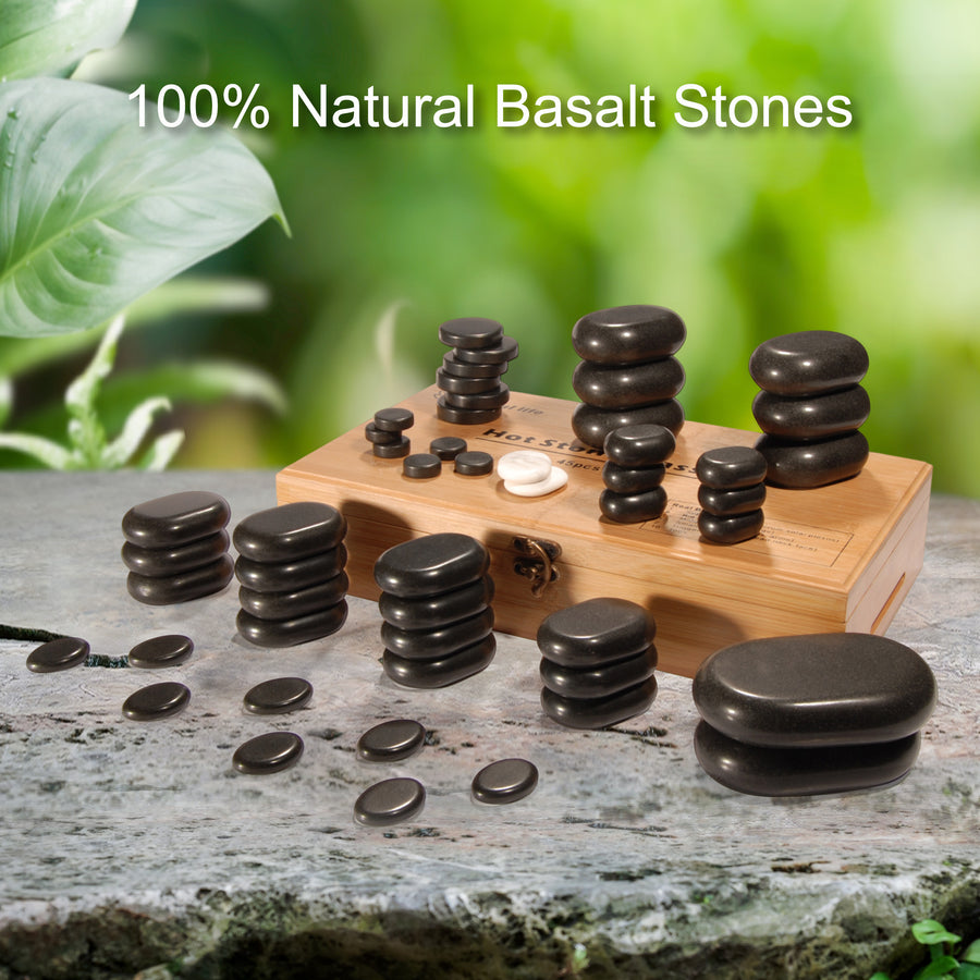 Hot Massage Stones, Massage stone massage stone kit,  massage stone set, hot rocks, massage stones