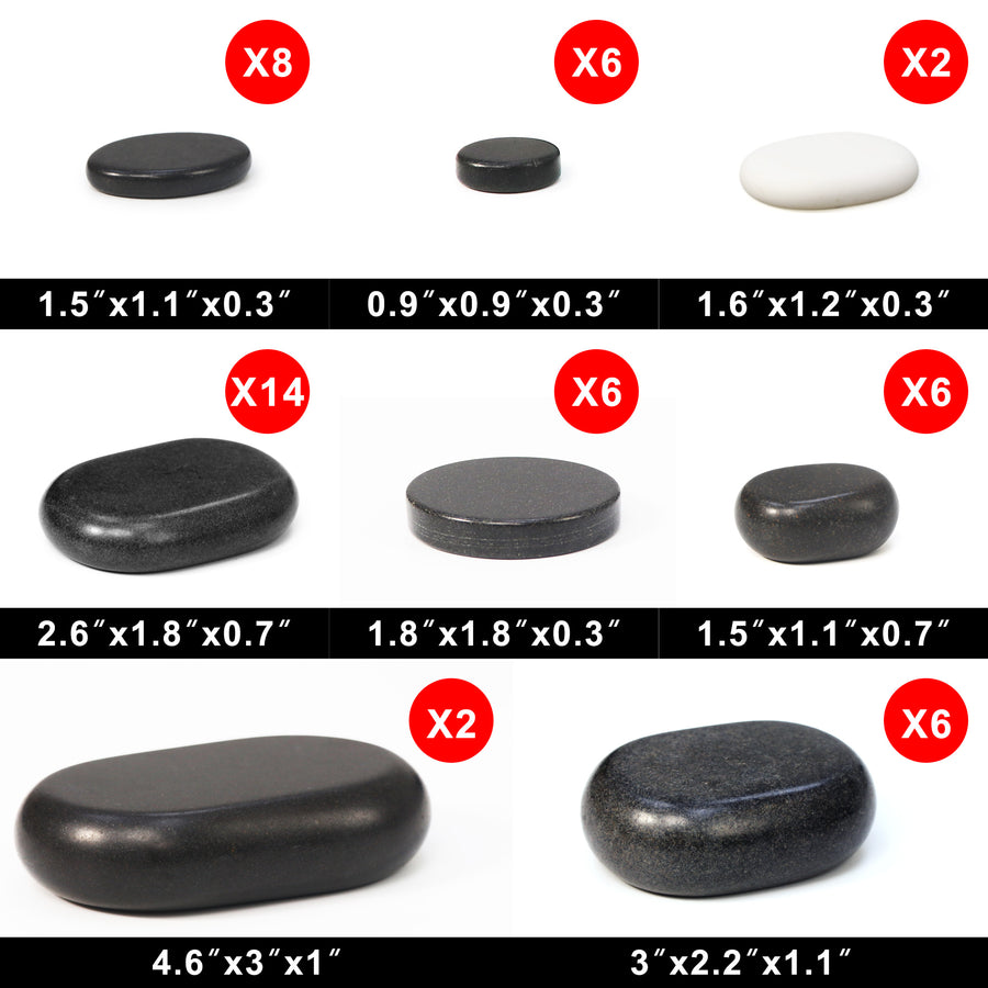 Hot Massage Stones, Massage stone massage stone kit,  massage stone set, hot rocks, massage stones
