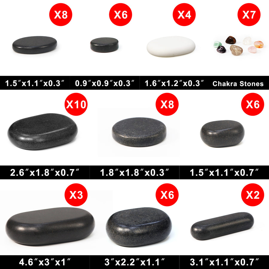 Hot Massage Stones, Massage stone massage stone kit,  massage stone set, hot rocks, massage stones