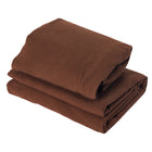 Lightning Deal! Master Massage Deluxe Massage Table Flannel 3 Piece Sheet Set - 100% Cotton-Pure White