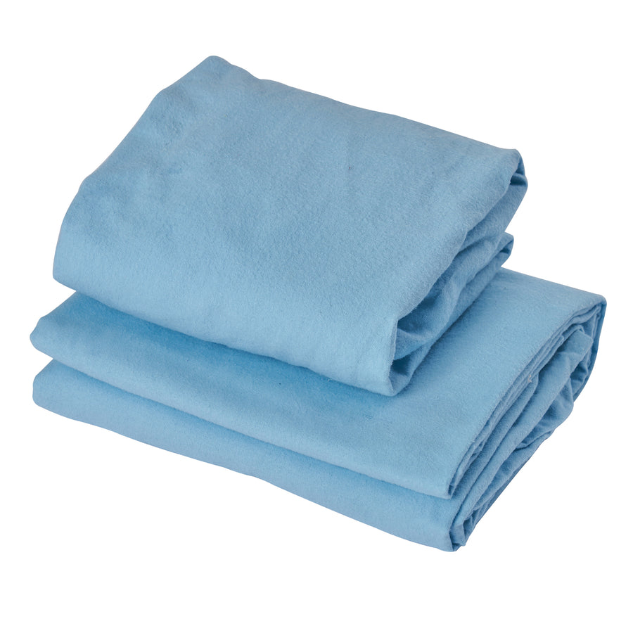 Lightning Deal! Master Massage Deluxe Massage Table Flannel 3 Piece Sheet Set - 100% Cotton-Pure White