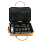 Master Massage Hot Stone Massage Heater Bag with Adjustable Temperature Control, Portable Spa Stone Warmer for Massage Stones & Towels (Brown))