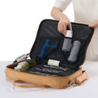 Master Massage Hot Stone Massage Heater Bag with Adjustable Temperature Control, Portable Spa Stone Warmer for Massage Stones & Towels (Brown))