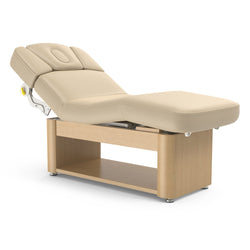 Master Massage 31” Yosemite Salon 4-Leg Electric Lifting Spa Bed – Adjustable Beauty Treatment Table with Open Storage