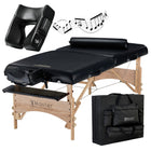 Master Massage Gibraltar 81cm Width Olympic LX Portable Massage Table, Black- Extra Wide for Larger Clients, Supports Weight Up to 363kg.- Tattoo Spa Salon Facial Beauty Bed, Lash Tables