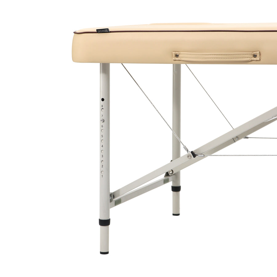 Master Massage 71cm Breeze with face hole Light Weight Aluminum Portable Massage Table Package, Cream Color