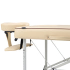 Master Massage 71cm Breeze with face hole Light Weight Aluminum Portable Massage Table Package, Cream Color