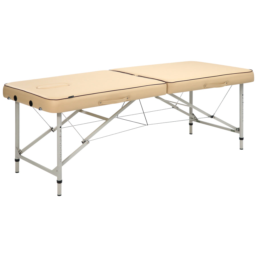 Master Massage 71cm Breeze with face hole Light Weight Aluminum Portable Massage Table Package, Cream Color