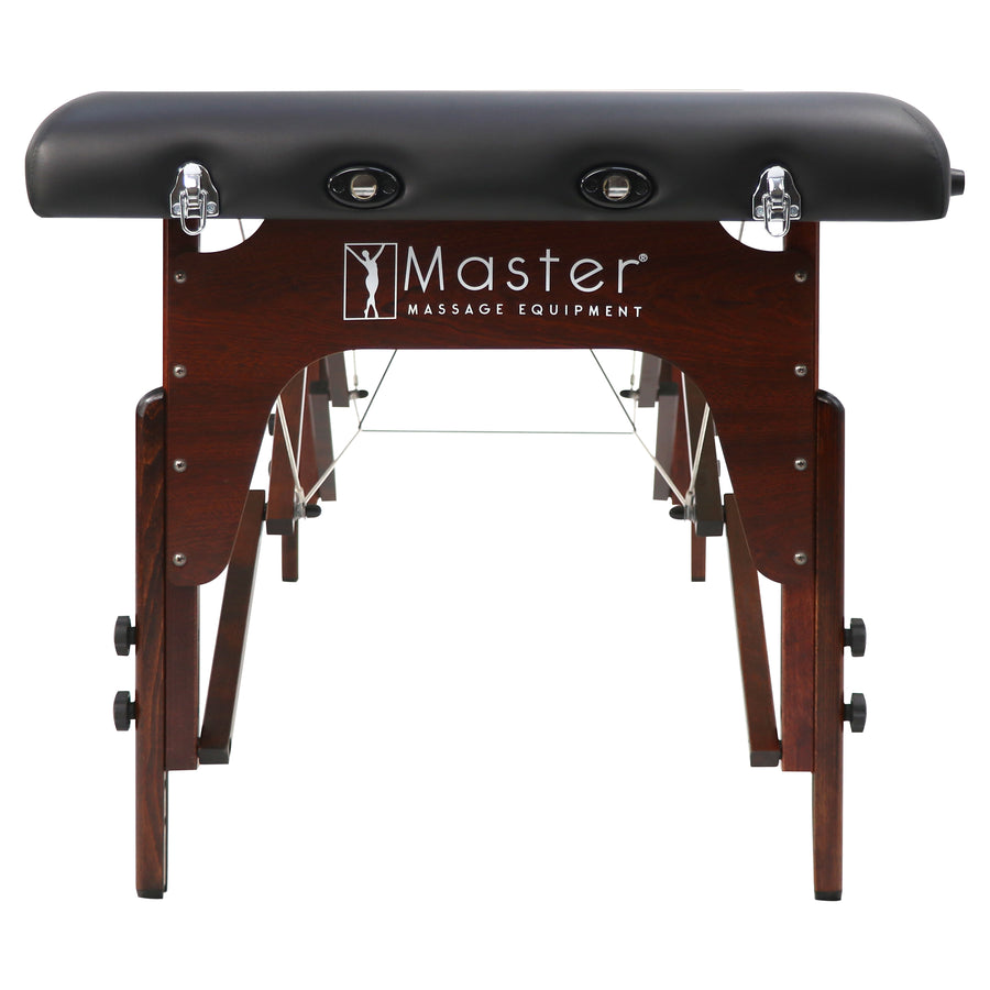 Master Massage 76cm Somerest Salon(3-section) Portable Massage Table Package, with pre-built face holeBlack