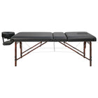 Master Massage 76cm Somerest Salon(3-section) Portable Massage Table Package, with pre-built face holeBlack