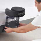 Master Massage Home Mattress Top Massage Kit Adjustable Headrest & Face Cushion Family Use Massage Equipment in Black with Cotton Covers