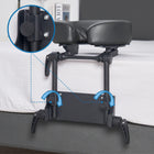 Master Massage Home Mattress Top Massage Kit Adjustable Headrest & Face Cushion Family Use Massage Equipment in Black with Cotton Covers