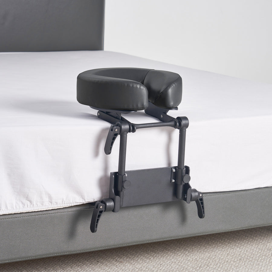 Master Massage Home Mattress Top Massage Kit Adjustable Headrest & Face Cushion Family Use Massage Equipment in Black with Cotton Covers