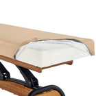 Master Massage Atlas Deluxe Electric Lift Spa Salon Stationary Bed - Cream Top with Oak Base