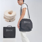 Master Massage Home Mattress Top Massage Kit Adjustable Headrest & Face Cushion Family Use Massage Equipment in Black with Cotton Covers