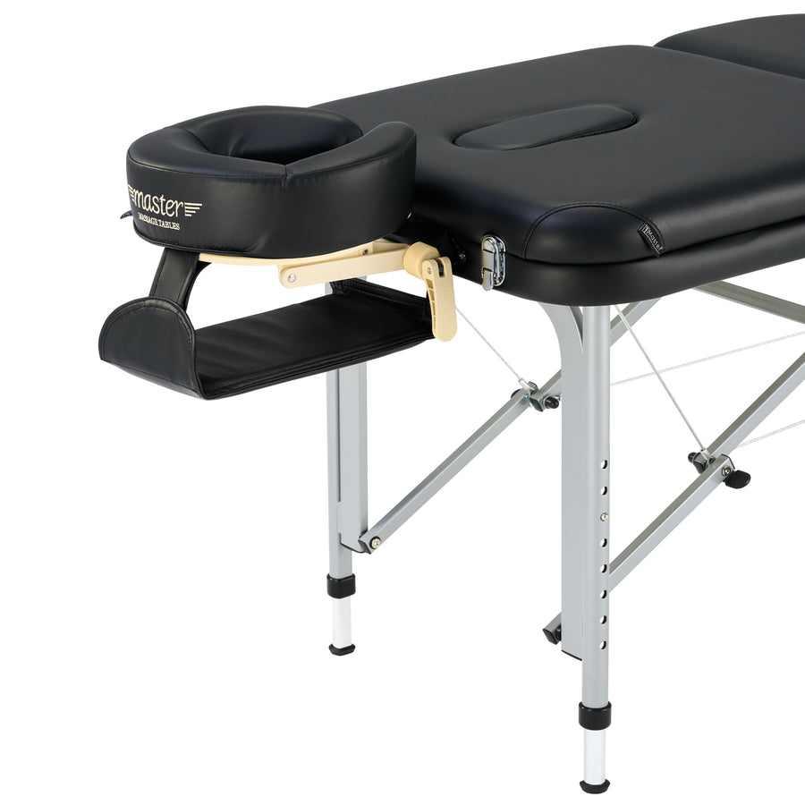 Master Massage LiteMaster light weight Aluminum Portable Massage Table With Breath-hole, 3 section table, weight only 14.5 kg!