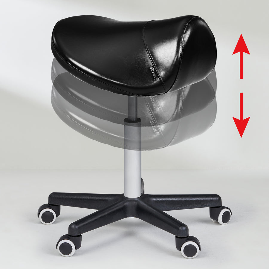 Master Massage Ergonomic Swivel Saddle Stool, Posture Chair with a
