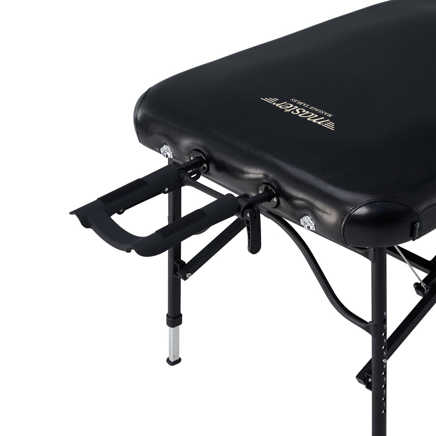 Master Massage 30" STRATOMASTER™ Portable Massage Table Package with NanoSkin™ (Black Color)