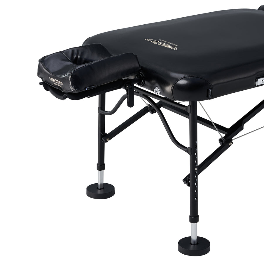 Master Massage 30" STRATOMASTER™ Portable Massage Table Package with NanoSkin™ (Black Color)