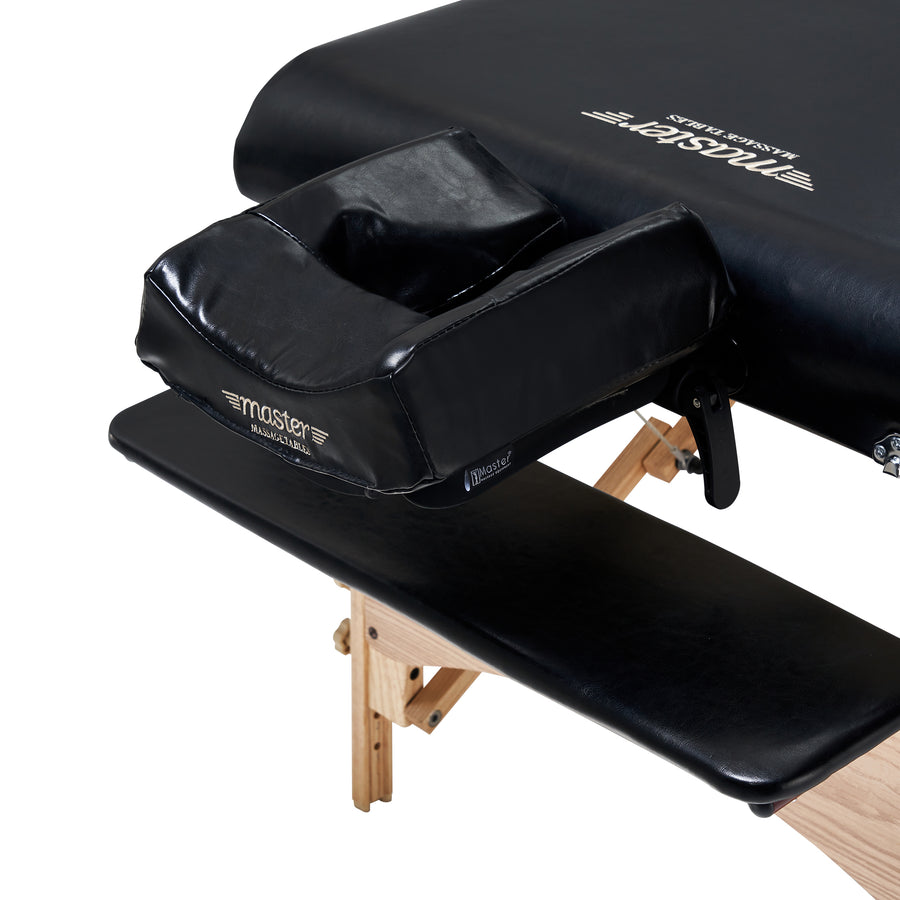 Master Massage Gibraltar 81cm Width Olympic LX Portable Massage Table, Black- Extra Wide for Larger Clients, Supports Weight Up to 363kg.- Tattoo Spa Salon Facial Beauty Bed, Lash Tables