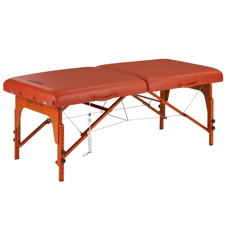 Thermal-Top Study  Strong Soft Cushion Premium comfort Portable Massage Table  Oil proof & waterproof surface Massage Table heating top table  Foldable and Portable carry case include adjustable table height and face cradle  Tattoo table