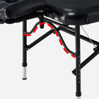 Master Massage 76cm StratoMaster LX Ultra-Light Weight Aluminum Portable Massage Table Package- Tattoo Bed- Lash Tables- Black