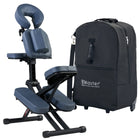 Master Massage Rio Portable Massage Chair Lightweight Strong Deluxe Adjustable Storable with Luggage Style Carrying Case, Royal Blue